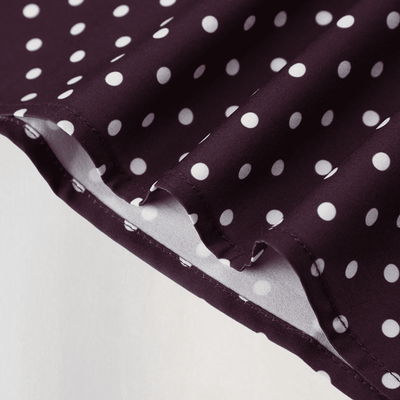 Marina Polka Dot Mini Dress – Sweetheart Neckline in Chocolate Brown